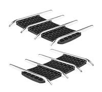 LUCKDANO Auto Stick en un par de capó Exterior de Coche, Entrada de Aire Lateral, Ventilación de Flujo, Salida de Branquias de Tiburón, Pegatina Embellecedora Decorativa