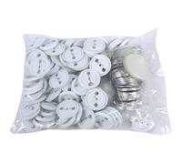 LUCKDANO Badges Insignias en Blanco, 500 Uds., Piezas de Insignia de Botón para Fabricante de Pines de 44mm, Cubierta de Hierro, Conjunto de Insignias en Blanco, Ropa Personalizada, Decoración del
