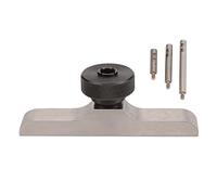 LUCKDANO Base del Indicador de Marcado, Soporte del Indicador Micrómetro con 3 Varillas de Extensión Profundidad de Acero Inoxidable Micrómetro de Soporte para el de Profundidad (103 * 17 mm)