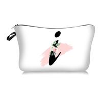 LUCKDANO Bolsa de Tocador para Mujeres Bolsas Cosméticas de Viaje Bolsa de Maquillaje Elegante Diseño de Letras de Letra Gran Capacidad con Amplio Almacenamiento para Elementos (I)