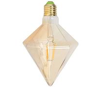 LUCKDANO Bombilla E27 Bombilla de Filamento LED Triangular Forma de Pirámide Retro E27 de 4 W para Iluminación del Hogar - Luz Cálida, Diseño Regulable, Perfecta para Comedor, Sala de Estar y Baño