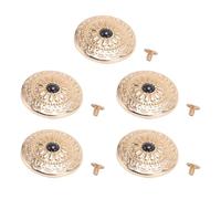 LUCKDANO Botones de Remache de Aleación de Zinc vintage: 5 Juegos de Botones de Tornillo Decorativos con Patrón de Crisantemo Dorado de 30 Mm con Tornillos de 4,5 Mm para Proyectos de Artesanía en