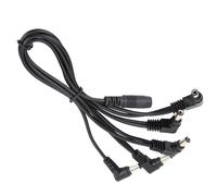 LUCKDANO Cable de Cadena Tipo Margarita con Electrodos de 5 Vías para Efectos de Guitarra - Adaptador de Fuente de Alimentación de Alta Calidad para Múltiples Pedales - Diseño Duradero con Supresión