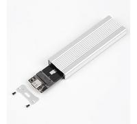 LUCKDANO Caja SSD M.2 NGFF , Caja de Disco Duro Externo USB3.1 Tipo C, Carcasa de Aleación de Aluminio, Transferencia de Datos Rápida de 6 Gbps, Compatible con SSD 2230/2242/2260/2280 M.2 (Protocolo