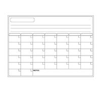 LUCKDANO Calendario Magnético de Borrado en Seco - Pizarra Blanca Fácil de Borrar para Nevera de Cocina - Ideal para Programación Semanal y Mensual, Lista de Tareas Pendientes, Planificador Diario