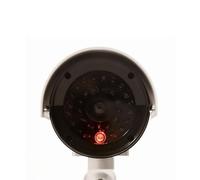 LUCKDANO Cámara Ficticia de Vigilancia Simulada con Luz Intermitente - Uso Interior/Exterior para Seguridad del Hogar y la Empresa - Fácil Instalación