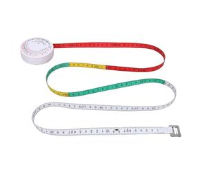 LUCKDANO Cinta Métrica de Circunferencia de Cintura Calculadora de Rueda IMC 1,5 M Cinta Métrica Retráctil Colorida para Medición Corporal - Herramienta de Fitness Portátil