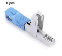 LUCKDANO Conector de Fibra óptica de 10 Piezas, Adaptador de Fibra óptica, para Cable de Entrada en Forma de Arco de Red de Acceso 0,9, 2,0, 3,0
