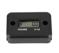 LUCKDANO Contador de Horas, Contador de Horas Digital Inductivo Pequeño Impermeable para Motor de Gasolina, Cortacésped, Motocicleta, ATV y UTV