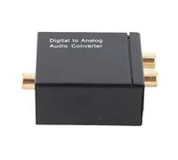 LUCKDANO Convertidor de Audio Digital a Analógico - Caja Conmutadora de Audio óptico a, Convertidor de Coaxial/Toslink a L/R - Diseño Compacto, Plug and Play, Adecuado para Uso Doméstico y