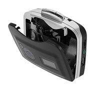 LUCKDANO Convertidor de Cinta de Casete a MP3 - Grabadora Independiente con Soporte para Unidad Flash USB, Grabación Automática y Manual, Función de Reproducción, Negro