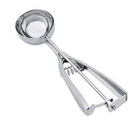 LUCKDANO Costa de Helado, Cucharada para Galletas para Hornear Galletas Acero Inoxidable Plateado para Helado, Melón, Sorbete, Carne, Fruta (6 cm)