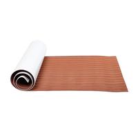 LUCKDANO Cubierta de Teca para Suelo Sintético de Barco Marino de 90x240cm, Hoja Autoadhesiva de Espuma EVA para Cubierta de Yate (marrón Claro+Blanco)