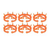 LUCKDANO Destete de Animales de Granja de 6 Piezas - Equipo de Destete de Plástico Duradero para Terneros y Ganado - Diseño No Tóxico y Suave que Protege a los Animales