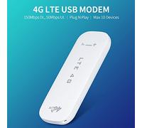LUCKDANO Enrutador WiFi con Módem USB 4G LTE con Ranura para SIM - Velocidad de Descarga de 150 Mbps - Admite hasta 10 Dispositivos Punto de Acceso Móvil Portátil para Acceso a Internet en Cualquier