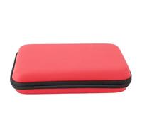LUCKDANO Estuche Rígido para Consola de Juegos, Bolsa Protectora de Viaje con 8 Ranuras para Cartuchos, para Switch/Switch OLED, para New 3DS XL, para New 2DS XL, con Correa para la (Rojo)