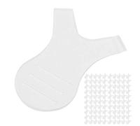 LUCKDANO Extensión de Permiso de Cepillo de Pestañas de Forma de 50 Piezas con 2 Cabezas a Prueba de Skid para Injerto (claro)