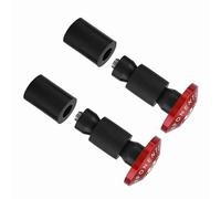 LUCKDANO Extremos de la Barra, Empuñaduras de Manillar de Motocicleta Enchufes de la Barra 1 par Ajustado para la Motocicleta con Manillares de 7/8 "de Diámetro (rojo)