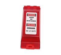 LUCKDANO Funny Light Switch Candado de Bloqueo Universal con Cubierta Transparente para Aplicaciones de Bloqueo Eléctrico Plástico de Ingeniería 120 X 45 X 26 Mm