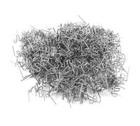 LUCKDANO Grapas Planas Calientes Precortadas Universales de 100 Piezas/juego para Reparación de Grapadoras de Plástico, Ideales para Reparación de Parachoques de Automóviles, Grapas de Soldadura de