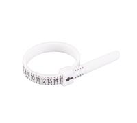 LUCKDANO Herramienta de Medición de Anillos de EE. UU. - Medidor de Dedo Flexible para un Tamaño de Anillo Preciso - Ideal para Ir de Compras, 1-17 Tamaños de EE. UU.