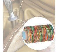 LUCKDANO Hilo Encerado para Coser Hilo Encerado 250M 150D para Coser a Mano - de Plano para Manualidades en Cuero - Perfecto para Proyectos de Bricolaje con Piel de Vaca - Duradero y Fácil de