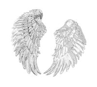 LUCKDANO Iron en Parches de Lentejuelas, Parches de Lentejuelas de en con un Diseño Llamativo y Colores Vibrantes de 2 Pcs Angel Sequin Patches para Mejorar y Reparar Ropa,