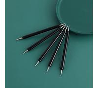 LUCKDANO Juego de 5 Herramientas de Punteado de Doble Punta - Bolígrafos de Punteado Premium para Pintura Rupestre y Arte de Uñas - Lápiz de Trazado de Patrones Versátil con Agarre Cómodo (BLACK)