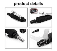 LUCKDANO Juego de Mini Herramientas de Grabado Neumáticas Portátiles - Máquina Pulidora de Mano con Mandriles de 3 Mm y 6 Mm - Compacta y Liviana Ideal para Pulir, Esmerilar Grabar (Conjunto A)