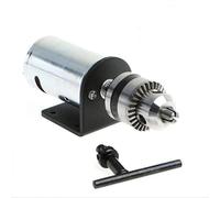 LUCKDANO Juego de Motor DC 12 V-36 V de Prensa de Torno 555 con Portabrocas de Mano en Miniatura y Soporte de Montaje: Herramienta de Bricolaje Completa para Aplicaciones Versátiles