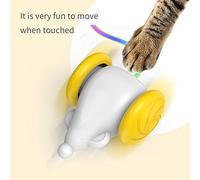 LUCKDANO Juguetes para Ratones de Gato, Juguetes de Ratón para Gatos para Interactivos de Interactivo con Ajuste Twouseed para para Gats de Gatitos Interiores, para Mascotas, de Eléctrico