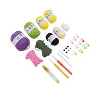 LUCKDANO Kit de Crochet para Principiantes - Kit de Inicio de Crochet con Bolas de Hilo de Colores para Adultos y Niños - Aprende a con Divertidos Diseños de Animales