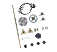 LUCKDANO Kit de Eje Trasero rígido para Karts de 29 Pulgadas - Componentes metálicos quads ATV de 50, 70 y 90 - Incluye Pinza de Freno, Disco y piñón - Juego de Repuesto Comp