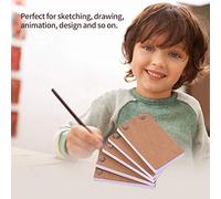 LUCKDANO Kit de Libro Plegable en Blanco, 300 Hojas de Papel de Animación con Tornillos de Encuadernación para Almohadilla Luminosa, Perfecto para Dibujar y Crear Dibujos Animados