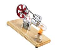 LUCKDANO Kit de Motor Stirling Generador de Electricidad Modelo de Motor de Aire Caliente con Luz LED | Juguete Educativo de Bricolaje para Estudiantes, Profesores y Niños | Modelo de Generador