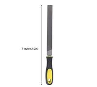 LUCKDANO Lima de Acero Plana de 8 Pulgadas - Acero Al Carbono T12 con Ergonómico - Ideal para Dar Forma a Metal, Madera y Plástico Dientes Gruesos, Medianos y Finos Disponibles (Lima plana de