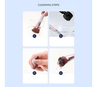 LUCKDANO Limpiador de Maquillaje Líquido de 50 Ml - Champú Hipoalergénico Suave para Esponjas y Brochas de Maquillaje - Perfecto para Viajes y Uso Diario Fórmula de Gel Suave con Ingredientes