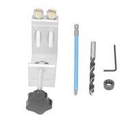 LUCKDANO Localizador de Orificios Oblicuo Kit de Localizador de Orificios Oblicuos de 15° - Plantilla de para Carpintería para Conexiones de Tornillos Ideales - y Diseño para Varios Espesores de