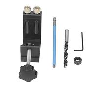 LUCKDANO Localizador de Orificios Oblicuo Kit de Localizador de Orificios Oblicuos de 15° - Plantilla de para Carpintería para Conexiones de Tornillos Ideales - y Diseño para Varios Espesores de