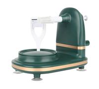 LUCKDANO Manivela de Fruta Pelador de Manzanas Manual Multifuncional, Pelador de Cocina de Acero Inoxidable PP, Adecuado para un Pelado Fácil y ecológico. (GREEN)
