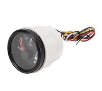 LUCKDANO Medidor de Marino DC9-32V Medidor de Marino de 52 Mm de Digital Universal de 240-33 Ohmios para Yates, Barcos de Pesca y Vehículos Recreativos con Esfera Blanca y Bisel Plateado (Esfera