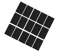 LUCKDANO Metal Business Card Blanks, Cartas de Negocios de Metal Tarjetas de 2.1x3.4in 50pcs Nombre Comercial de Aluminio Grabado para la Cultura y el Comportamiento Personal de la Empresa (Black)