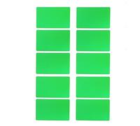 LUCKDANO Metal Business Card Blanks, Cartas de Negocios de Metal Tarjetas de 2.1x3.4in 50pcs Nombre Comercial de Aluminio Grabado para la Cultura y el Comportamiento Personal de la Empresa (Green)