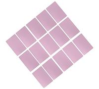 LUCKDANO Metal Business Card Blanks, Cartas de Negocios de Metal Tarjetas de 2.1x3.4in 50pcs Nombre Comercial de Aluminio Grabado para la Cultura y el Comportamiento Personal de la Empresa (Oro Rosa)