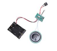 LUCKDANO Módulo de Grabación de Sonido Módulo de Grabación de Sonido con Altavoz - Chip de de de Voz Grabable de 4 Minutos para Tarjeta de Felicitación, Reproducción en Bucle Activada por Luz