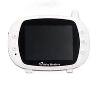 LUCKDANO Monitor para Bebés con Visión Nocturna de 5 Metros con Pantalla LCD de Alta Definición de 3,5 Pulgadas, Conmutación Automática IR Cut, Intercomunicador Bidireccional (Enchufe de la UE)