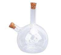 LUCKDANO Oil and Vinagre Dispensador de Aceite de Oliva y Vinagre 2 en 1 Botella de Vinagrera con Doble Vertedor de Vidrio para Cocina Estilo 3 - Diseño Elegante y Resistente Al Calor (Estilo 2)