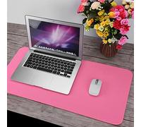 LUCKDANO Pad Office Almohadilla de Poliéster de de 68x33 Cm, Tapete para Escritorio de Oficina/computadora, Estática, de Diseño, Portátil, Plegable y Súper Absorbente. (Pink)