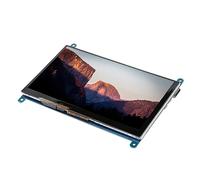 LUCKDANO Pantalla Táctil Capacitiva de 7 Pulgadas, Pantalla LCD Ultra HD de 1024x600 con Entrada, Control de Retroiluminación, Ideal para Sistemas Soporte Multitáctil