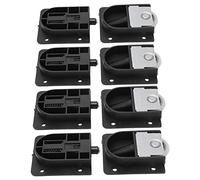 LUCKDANO Pares de Rodillos para Muebles 4 Juegos de Rodillos para Puertas Correderas Accesorio de Rueda de Polea de Acero Inoxidable de 25 Mm para Gabinetes, Guardarropas y Muebles, Deslizamiento